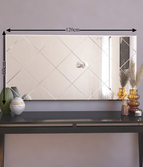 Hanah Home Espejo Argyle Blanco 60x120 cm